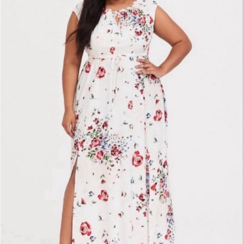 Maxi Challis Tie-Front Dress size 0
